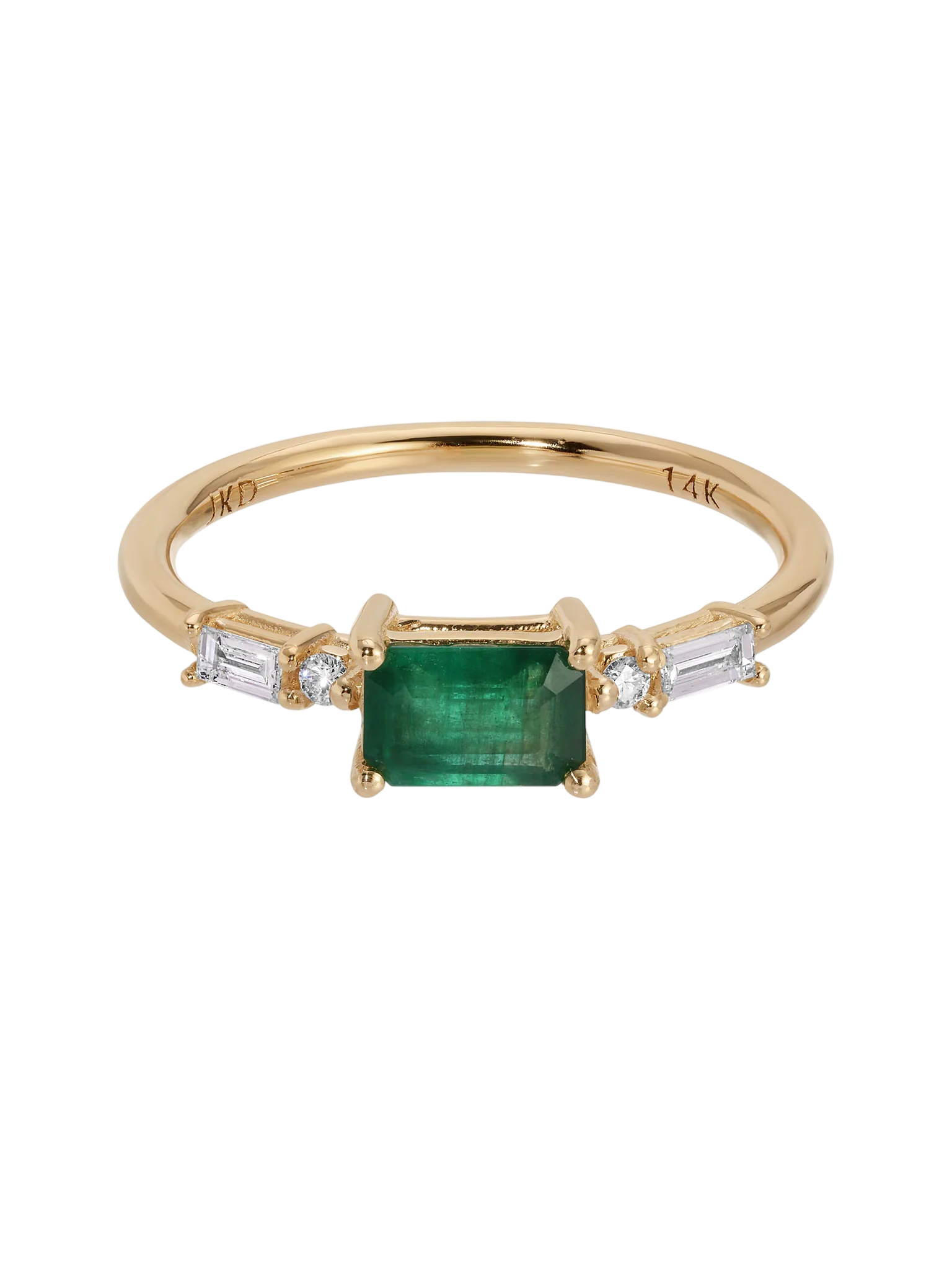 Emerald Cut Emerald Etude Ring